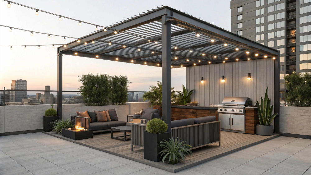 Ankara pergola uygulamaları - Öztürk 1 Yapı Tasarım